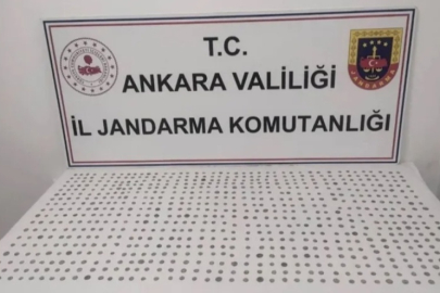 Ankara'da bizans dönemine ait  yüzlerce tarihi sikke ele geçirildi