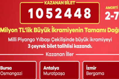 Büyük ikramiyeyi 3 il paylaştı! İşte talihli numara!