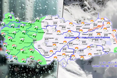 Türkiye yağışlı havanın etkisinde... İşte Meteoroloji'den 12 Ocak Pazar raporu