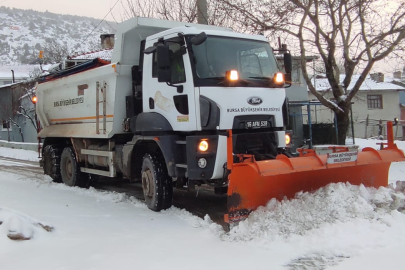 Bursa Büyükşehir Belediyesi karla mücadeleye hazır