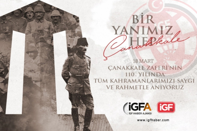 110. yılında da bir yanımız hep Çanakkale!