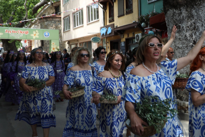 Mudanya'da zeytinin bereketi Tirilye sokaklarına taştı