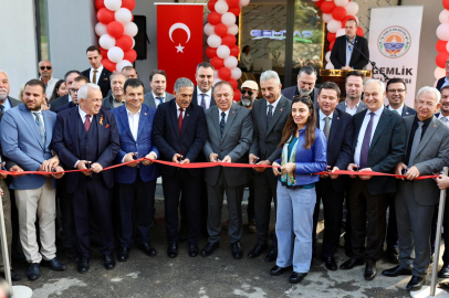 Gemlik Belediyesi tarafından yapımı tamamlanan Büyükkumla Konuk Evi Açıldı