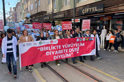 BÜYÜKŞEHİR, DİYABETE DİKKAT ÇEKMEK İÇİN YÜRÜDÜ