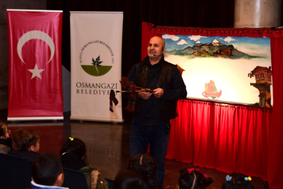 Geleneksel Karagöz Oyunu Osmangazi’de Çocuklarla Hayat Buldu