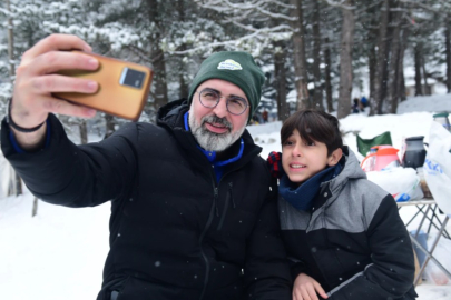 Alaçam Kar Festivaline Yoğun İlgi