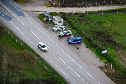 Bursa'da Jandarma havadan ve karadan denetimleri artırdı