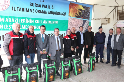 Bursa'nın üç ilçesinde ayçiçeği üretimine güçlü destek