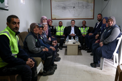 Başkan Vekili Biba'dan 1 Mayıs'ta görev başındaki emekçilere ziyaret