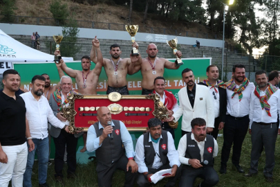Çalı Güreşleri’nde altın kemer Erkan Taş’ın oldu