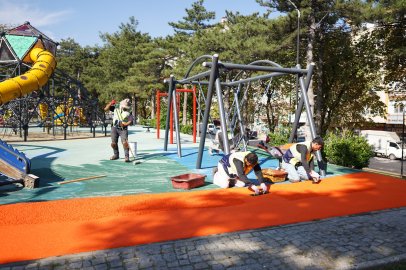 Yıldırım'da Parklara Kış Bakımı